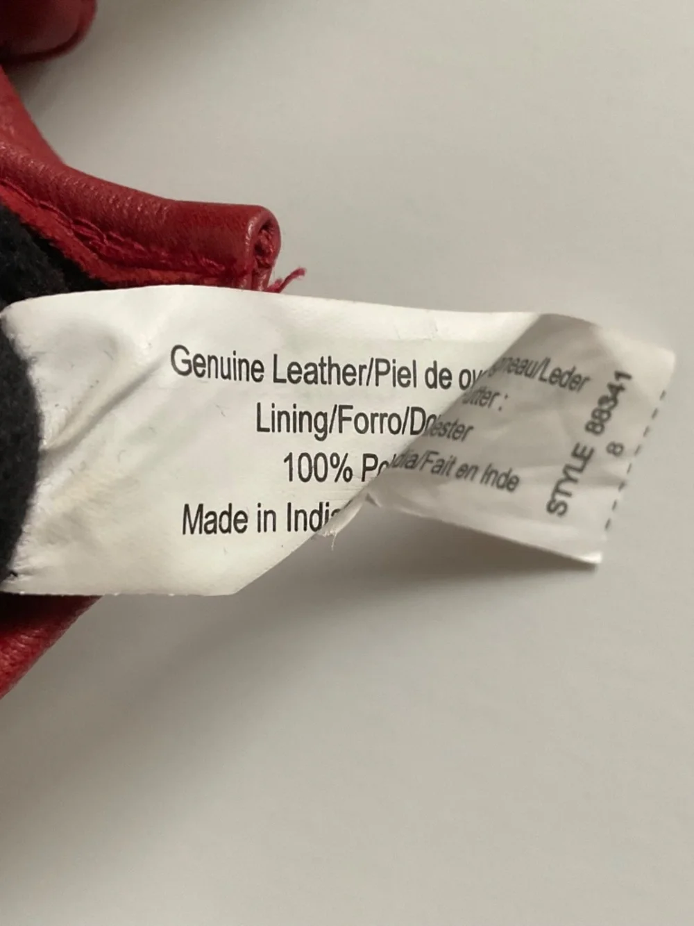 Isotoner Genuine Leather Gloves Sz 8 Really Red Lined Classic Quiet Luxury Y2K